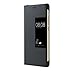 Huawei Ascend P9 Plus Case, Premium Leather Cover with View Window Protective Smartphone Flip Cover Folio Case (Ultra Thin Slim)(Perfect Fit) (P9 plus Gray)