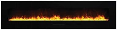 Amantii Wall Mount/Flush Mount Series Electric Fireplace (WM-FM-88-10023-BG), 100-Inch
