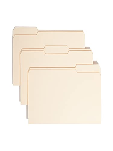 Smead File Folder, 1/3-Cut Tab, Assorted Positions, Letter Size, Manila, 24 per…