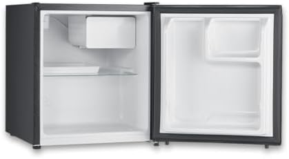 Mini nevera con compartimento de baja temperatura, nevera pequeña con estante intermedio, mini frigorífico de bajo consumo para hogares pequeños, 45 litros, negro, KB 8879