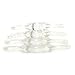 Doc Johnson Titanmen - 4 C-Ring Set - Helps Create Firmer and Thicker Erections - Side Tabs for Easy Removal and Adjustment - Clear