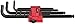 Wera - 5073596001 Hexagon 950 PKL/9 BM SB L-Key Set, BlackLaser, Ballpoint Hex Key, 9 Piece