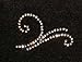 Embellish Swirls Design E2 Sparkly Flourish Iron-on Rhinestone Crystal T-Shirt Heat Transfer by JCS Rhinestones