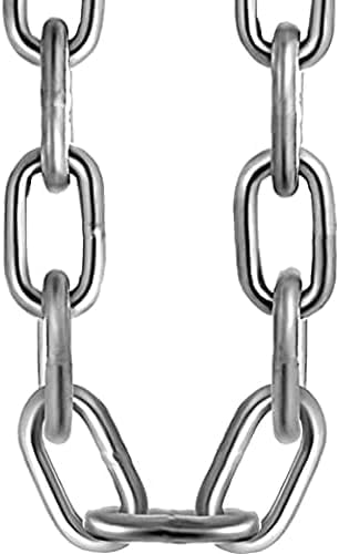 RSE Heavy Duty Galvanised Metal Chain 5mm 3 Metre Welded Steel