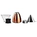asobu Insulated Pour Over Coffee Maker (32 oz.) Double-Wall Vacuum, Stainless-Steel Filter and Take on the Go Carafe (Copper)