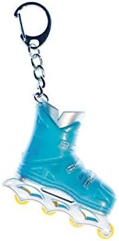 Miniblings Rollerblade Skates Inline Skates Key Chain Key Ring Pendant Blue