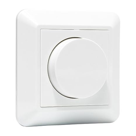 LED Drehdimmer Komplett | Dimmer für LED Lampen & Einbaustrahler / Phasenabschnittsdimmer / Phasenabschitt | 1-350W / Unterpu