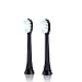 YUMQUA Portable Electric Toothbrush Replacement Heads for Sarmocare S100 Electric Toothbursh/Philips HX9 Series Sonicare Electric Toothbrush -2 Pack (Black)
