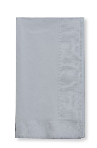 UPC 073525825007, Creative Converting Touch of Color 2-Ply 50 Count Paper Dinner Napkins, Shimmering Silver