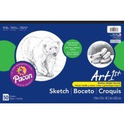Art1st Pack of 2 Sketch Pad, Lightweight Paper, 18" x 12", 50 Sheets