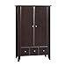 Sauder Shoal Creek Armoire, Jamocha Wood finish
