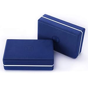 Kuku Lady Yoga Blocks(Set of 2)-Supportive Latex-Free EVA Foam Soft Non-Slip Surface for Yoga, Pilates