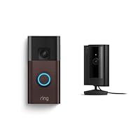 Ring Battery Doorbell with Ring Indoor Cam 2nd Gen (Black)