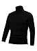Men's 100% Interlock Knit Combed Cotton Super-Soft Euro Design Ski Casual Turtleneck Pullover