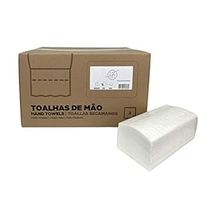 Handdoeken, Zig-Zack, 23 x 21 cm, 2-laags, 20 verpakkingen van 140 stuks