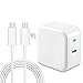 USB C Charger,30w PD Fast Wall Charger for Macbook 12“,QC 3.0 USB C Power Adapter Quick Charge to pixel 2,nintendo switch.Android Wall plug for samsung s8,Huawei P9/P10,nexus 6p,more usb c smartphone.