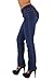 Style B925I1 – Colombian Design, Mid Waist, Butt Lift, Boot Leg Jeans in Dark Blue Size 7