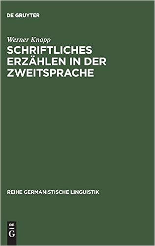 Schriftliches Erzahlen In Der Zweitsprache Reihe Germanistische Linguistik Band 185 Amazon De Knapp Werner Bucher