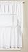 Lorraine Home Fashions Candlewick Tier Curtain Pair, 60 by 24-Inch, White