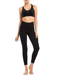 Coastal Rose - Sujetador deportivo con cremallera para mujer