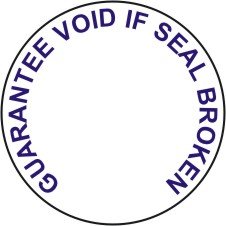 Guarantee Void If Seal Broken - Tamper Proof 19mm Diameter Security Labels - Price per Pack of 90 Labels (P/NO. 7824542)