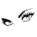 Amaonm Large Audrey Hepburn's Eyes Removable Vinyl Quotes Wall Decals DIY Wall Stickers & Murals for Kids Room Living Room Bedroom Decoration (19.7