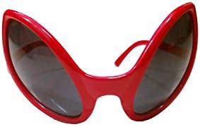 Red Plastic Alien Sunglasses Party Favors