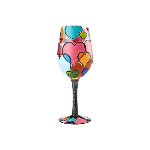 Love is All Around Wine Glass - Image 5