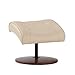 Bonded Leather Recliner and Ottoman - Taupe