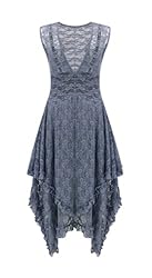 R.Vivimos Womens Sleeveless Backless Asymmetrical