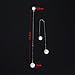 LOCHING Fashion Ice Flower Pearl 925 Sterling Silver Earrings Crystal Snowflake Long Line Earrings Earrings (Pearl)