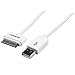 StarTech.com 0.3m 11-Inch Short Apple 30-Pin Dock Connector to USB Cable with Stepped Connector for iPad, iPhone and iPod (USB2ADC30CM)