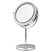 4-in-1 LED Lighted Makeup Mirror - Cordless Vanity Mirror with Lights - 4 Rose Gold Mirrors in One (1X, 2X, 3X, 10X) with Detachable Portable Pocket Mirror, Powered by USB or Batteries (included)