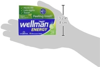 Wellman Energy Lime - 10 Dissolving, Multivitamins Effervescent Tablets for Man Natural Lime Flavour, 10 count (Pack of 1) - Image 4