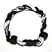 Phiten Titanium Tornado Bracelets Japanese Design Black, White Medium