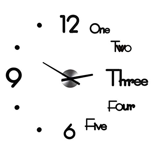 image for ☀ Dergo ☀ Wall Sticker ,DIY Clock Acrylic Digital Wall Clock 3D St