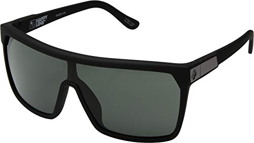 Spy Optic Unisex Flynn Soft Matte Black/Happy Gray/Green One Size