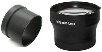 TelePhoto Lens + Adapter Bundle for Canon Powershot S2, Canon S3, Canon S5, Canon is, Canon S2IS, Canon S3IS, Canon S5IS