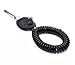 Homanda® Pack of 20 Black Plastic Wrist Coil Wrist band Key Ring Chain for Outdoor Sport