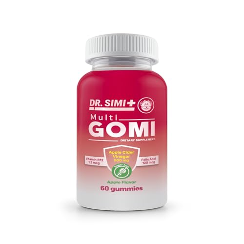 MULTI GOMI Dr. SImi Sugar-Free Apple Cider Vinegar Gummies | 500 mg ACV + Vitam…