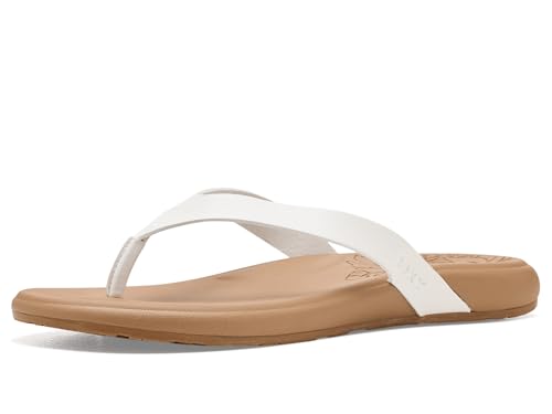 Roxy Women's Mellow Flip-Flop, Smooth Cream, 6