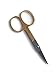 Nail Cuticle Scissors, Gold Handle Scissor, Best for Personal Grooming Manicure Care Healthy Hands and Feet, Multi Use for Trimming Bangs - Split Ends, Sharp Blade Brushed Matte Finish, 3 Choices