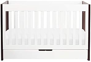 two tone cribs white espresso