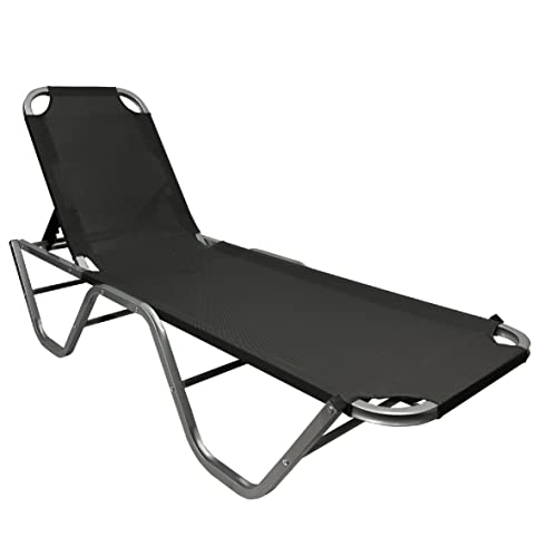 EasyGo Product Chaise Lounger – Aluminum Sun Lounge Chair – Adjustable Outdoor…