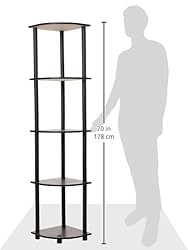 Furinno Turn-N-Tube 5 Tier Corner Display Rack