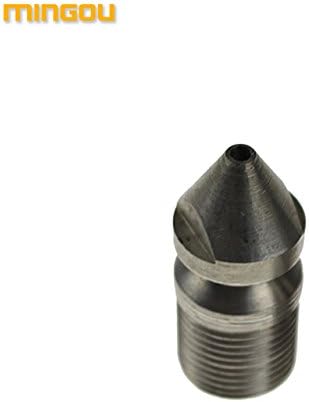 Mingou 3/8" Drain and Sewer Jetting Cleaning Nozzle, Male, BSP Thread, Stainless Steel(cw121)