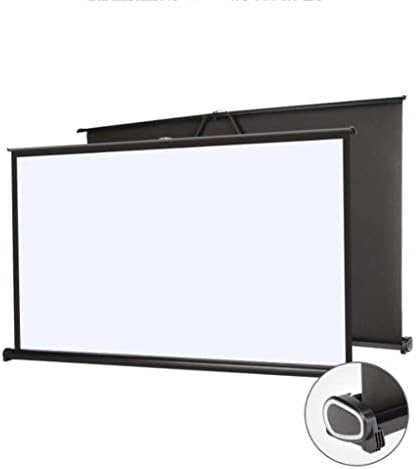 JIANGNAN Projector Screen 16:9 Portable Simple Desktop Screen 40 inch White Plastic Projection Screen 4K HD Manual Portable