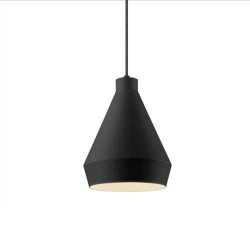 Sonneman Modern Lighting 2750.25-E Koma Taisho Hanging Pendant Lighting Fixture for Kitchen Island, Dining Room or Living Room with 10' Adjustable Cable - 11" x 9" - Satin Black