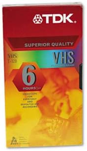 Tdk Video Tape T120 2 - 4 - 6 Hr. Peggable