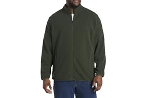 DXL Big + Tall Essentials Men's Big and Tall Full-Zip Polar Fleece Jacket